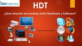 HDT
¿Qué relación encuentras entre Hardware y Software?

 