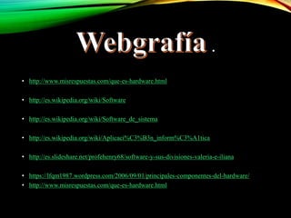 Hardware y software | PPTX