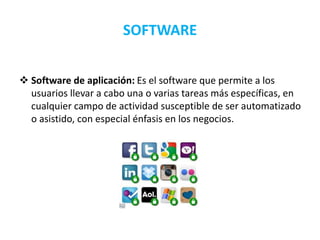 Varias Software Hardware y software | PPTX