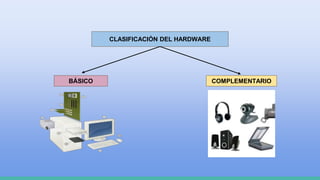 CLASIFICACIÓN DEL HARDWARE
BÁSICO COMPLEMENTARIO
 
