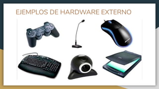 EJEMPLOS DE HARDWARE EXTERNO
 