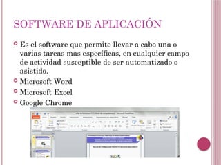 Varias Software HARDWARE Y SOFTWARE DE UNA PC TRABAJO CLASE.pptx