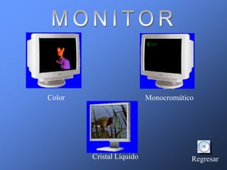 Color                     Monocromático




        Cristal Líquido               Regresar
 