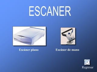 Escáner plano   Escáner de mano




                                  Regresar
 