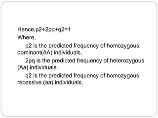 Hardweinberg equation | PPTX