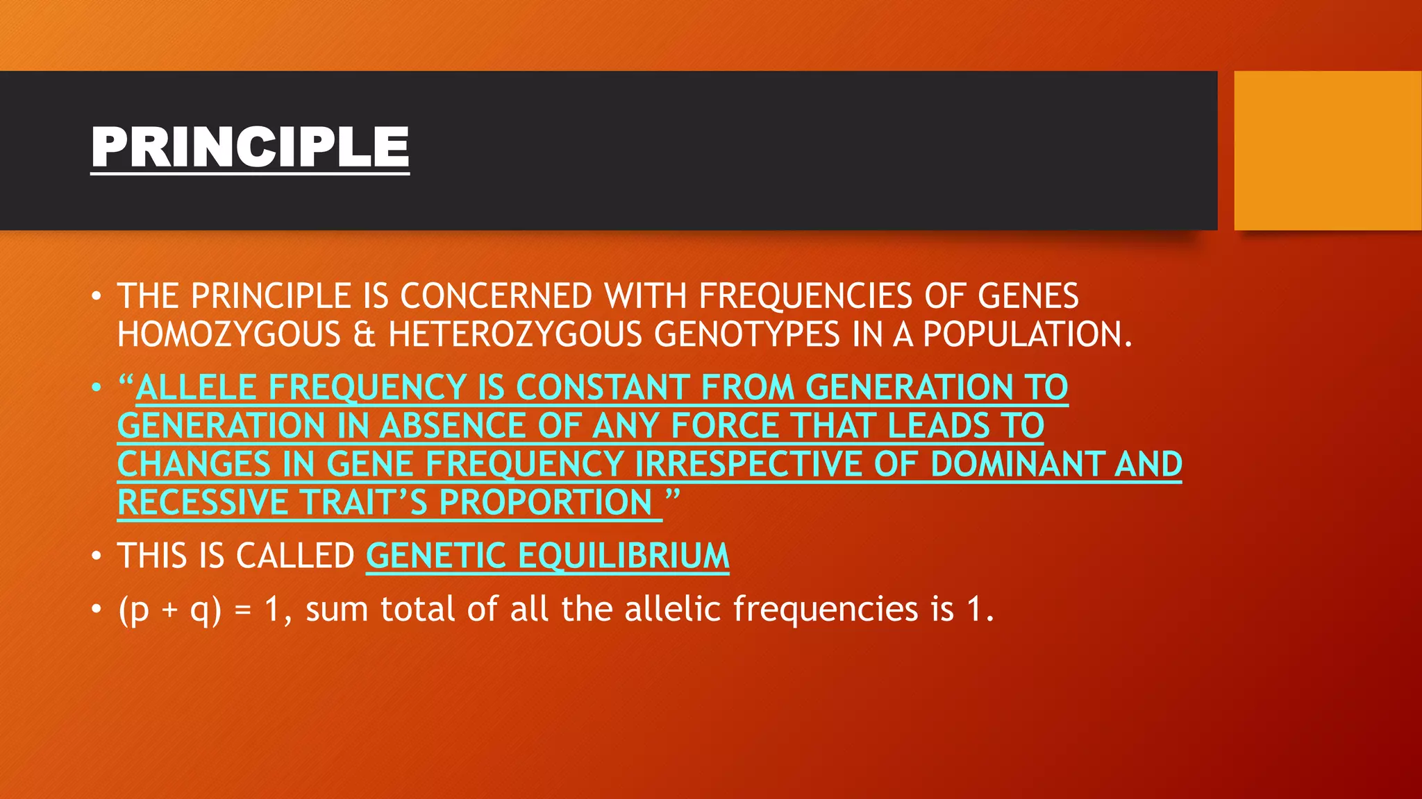 Hardy - Weinberg principle | PPTX