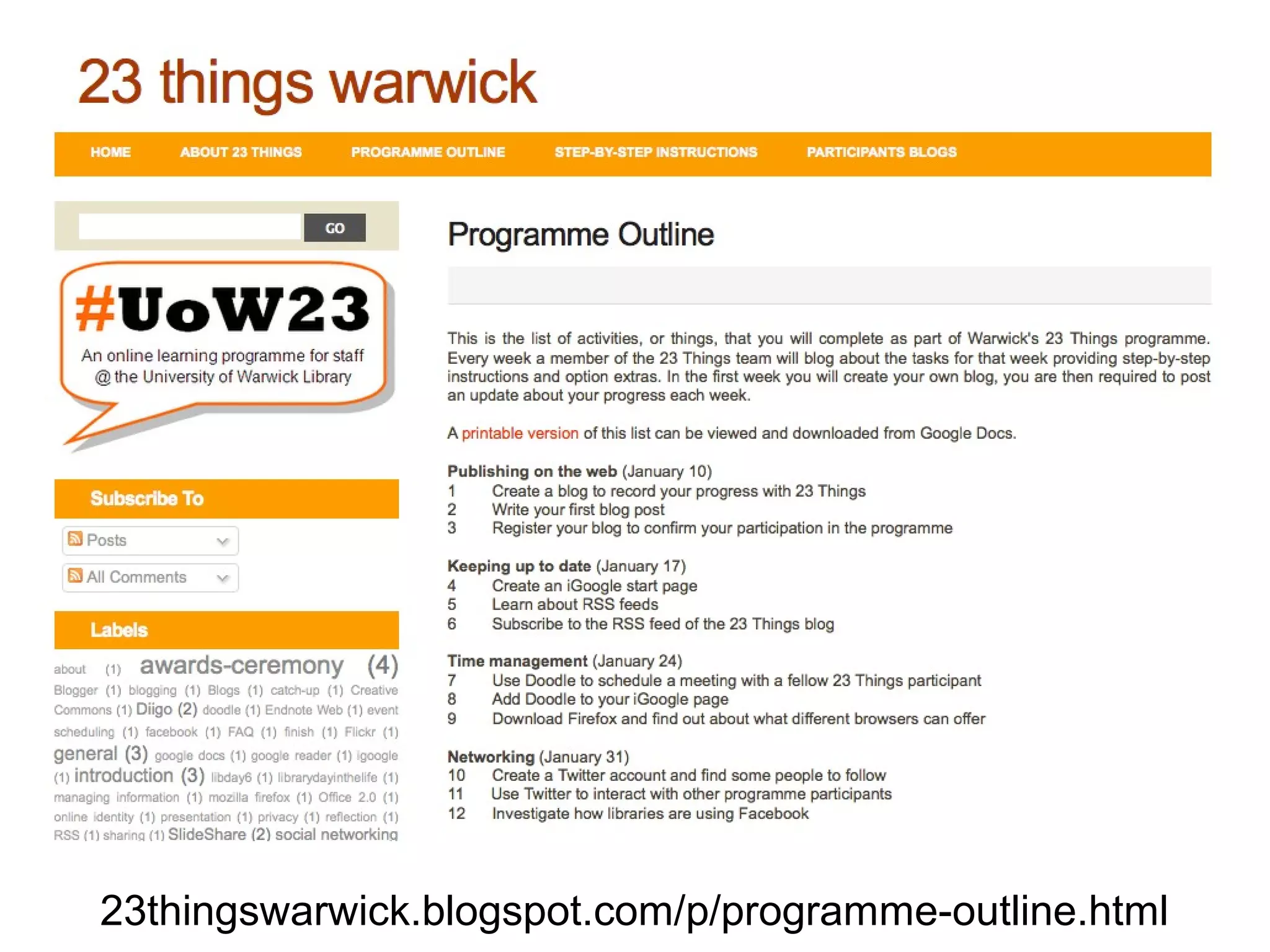 23thingswarwick.blogspot.com/p/programme-outline.html
 