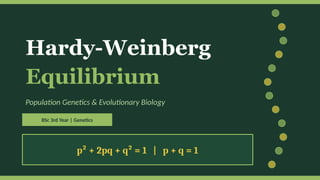 Comprehensive Overview of Hardy-Weinberg Equilibrium in Population ...