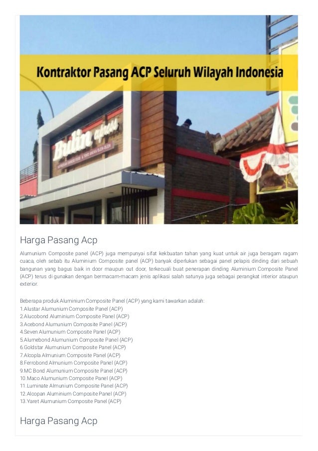 Harga acp seven per lembar, telp.085 105 222 200