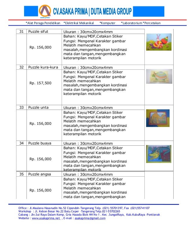[APE] Jual Mainan Edukasi Anak Termurah PAUD TK 2016