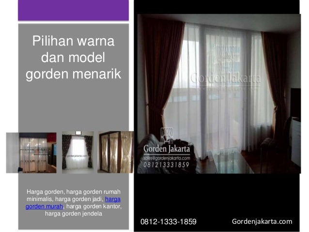 Harga gorden minimalis Harga gorden minimalis