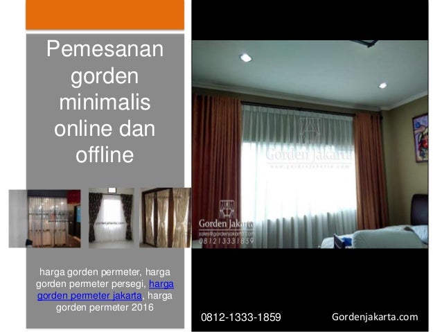 Harga Gorden Minimalis