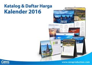 Harga kalender 2016