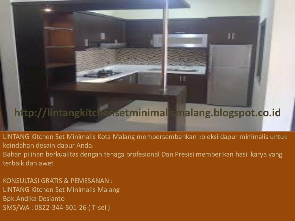 Harga kitchen set minimalis di kota malang, kitchen set minimalis di