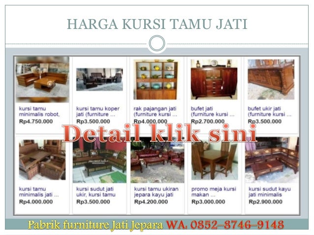 Harga kursi kayu ruang tamu