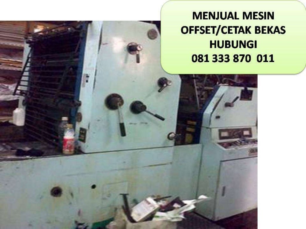 081 333 870 011 (Telkomsel) Harga mesin cetak offset