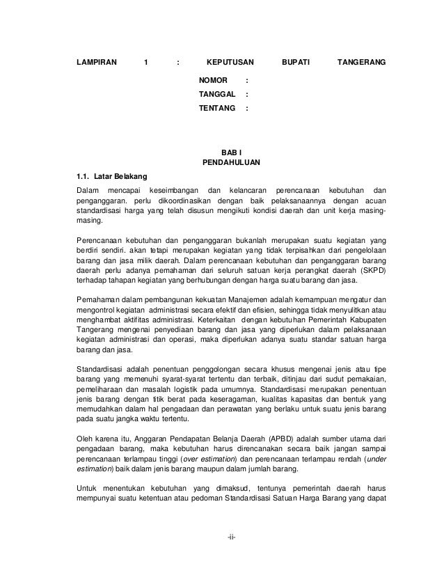 Harga Satuan Barang