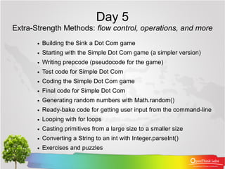 OpenThink Labs Training : Diving into Java, The Head First Way | PDF ...