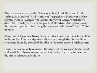 Haridwar | PPTX