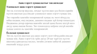 Ажил хэрэгч хувцаслалтыг тав ангилдаг
Уламжлалт ажил хэрэгч хувцаслалт
Энэ нь хэлэлцээр явуулах, зочдыг хүлээн авах үед болон өдрийн
хүлээн авалтын үед өмсдөг уламжлалт ажил хэрэгч хувцас юм.
Энэ төрлийн хамгийн тохиромжтой хувцас нь эмэгтэйчүүдэд
юбка пиджак, өмд пиджак, даашинз пиджак зүй ёсоор тооцогддог.
Пиджакны дотор сорочка маягийн захтай цамц болон захгүй өнгө
дагуу цамц өмсөж болно. Энэ тохиолдолд хоёроос ихгүй өнгийн
хувцас сонгох нь хамгийн тохиромжтой.
Ёслолын хувцаслалт
Энэ нь хүлээн авалтын үед ажил хэрэгч эмэгтэйчүүдийн өмсдөг
хувцас юм. Ажил хэрэгч ёс зүйн дагуу 20 цаг хүртэлх хүлээн
авалтанд уригдагсад хослол, энгийн дэгжин хийцтэй даашинз
өмсөхийг илүүд үздэг.
 
