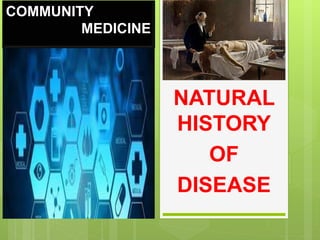 NATURAL
HISTORY
OF
DISEASE
COMMUNITY
MEDICINE
 