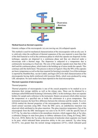 MICROENCAPSULATION PROJECT | PDF