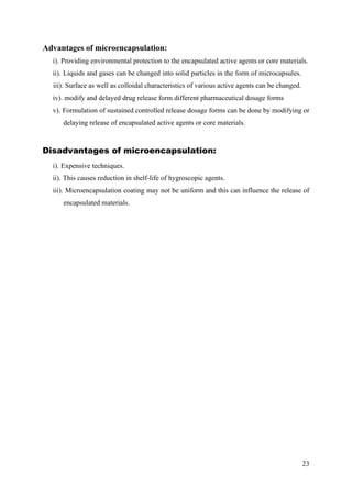 MICROENCAPSULATION PROJECT | PDF