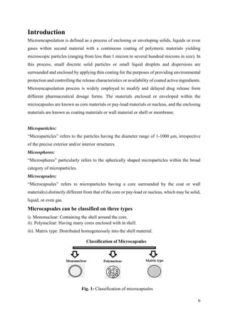 MICROENCAPSULATION PROJECT | PDF