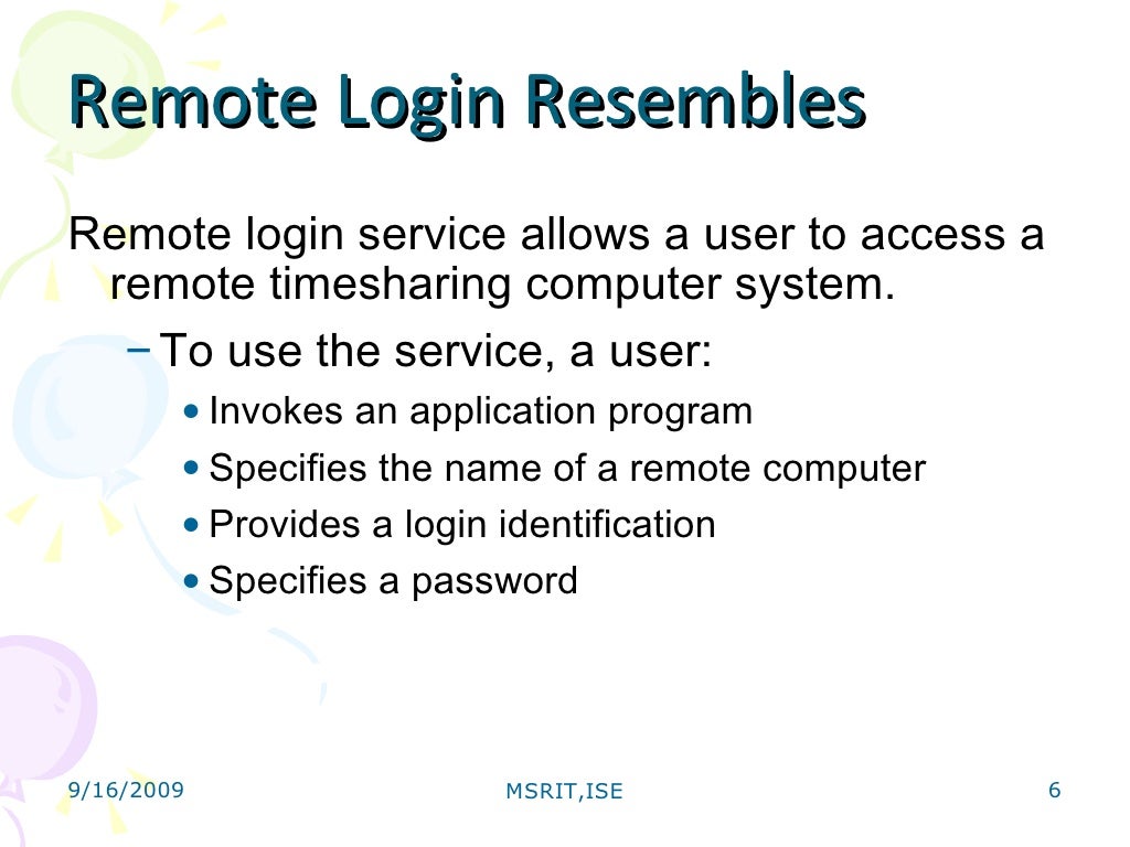 Remote Login