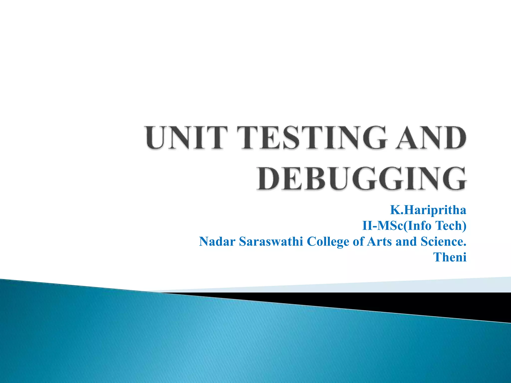K.Haripritha
II-MSc(Info Tech)
Nadar Saraswathi College of Arts and Science.
Theni
 