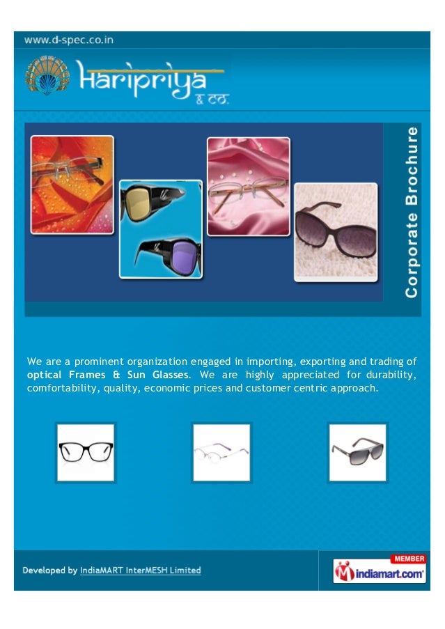 Hari Priya & Co., Mumbai, Optical Frames Glasses