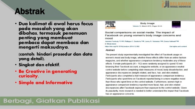 Penulisan Artikel Jurnal Ilmiah yang Efektif