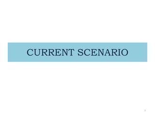 CURRENT SCENARIO
7
 