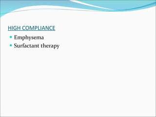 HIGH COMPLIANCE Emphysema Surfactant therapy 