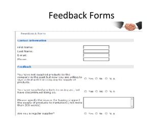 Feedback Forms 