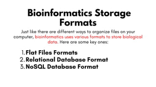 Different Modes of Data Storage and Phylogenetic Analysis | PDF