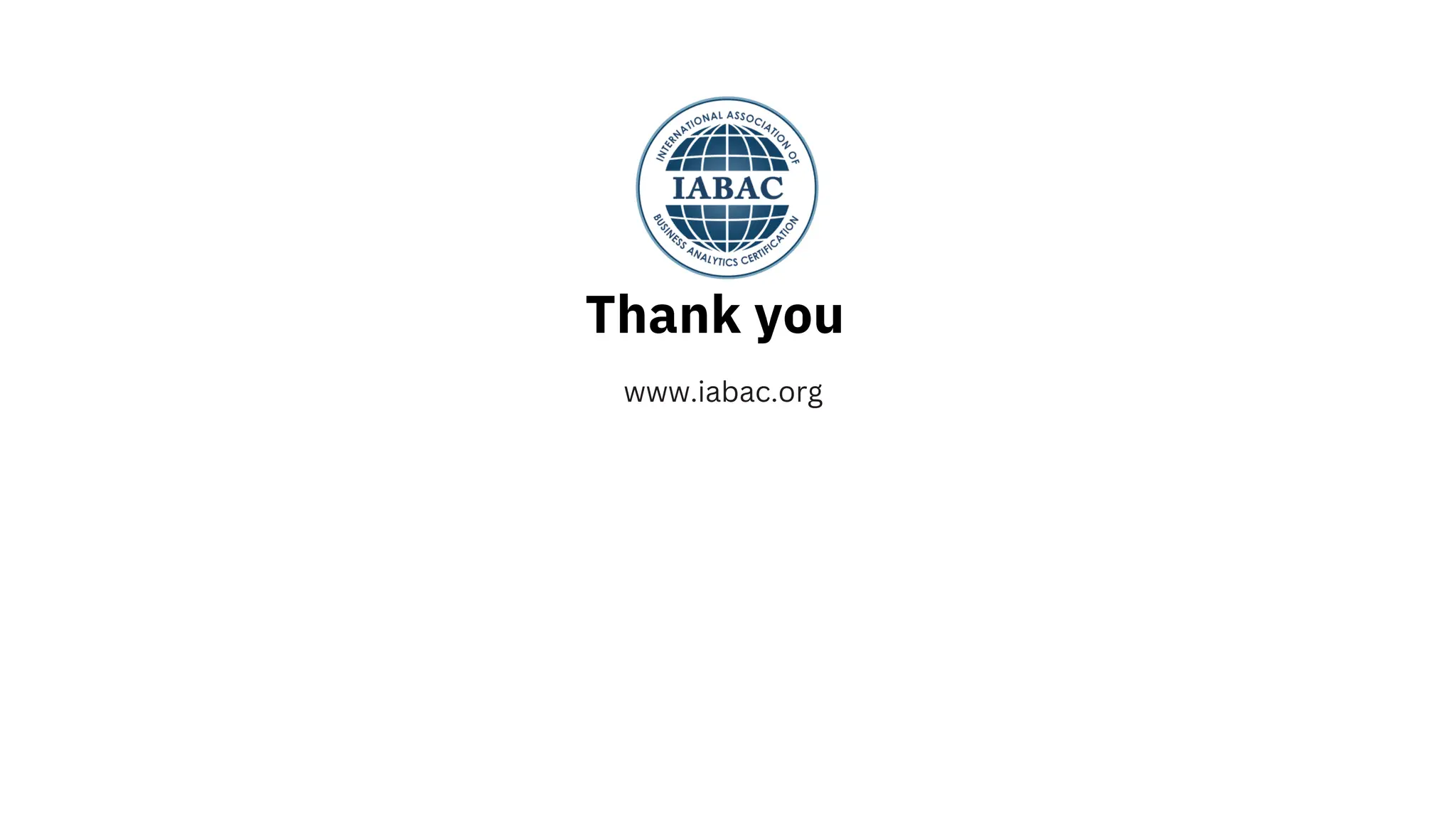 www.iabac.org
Thank you
 