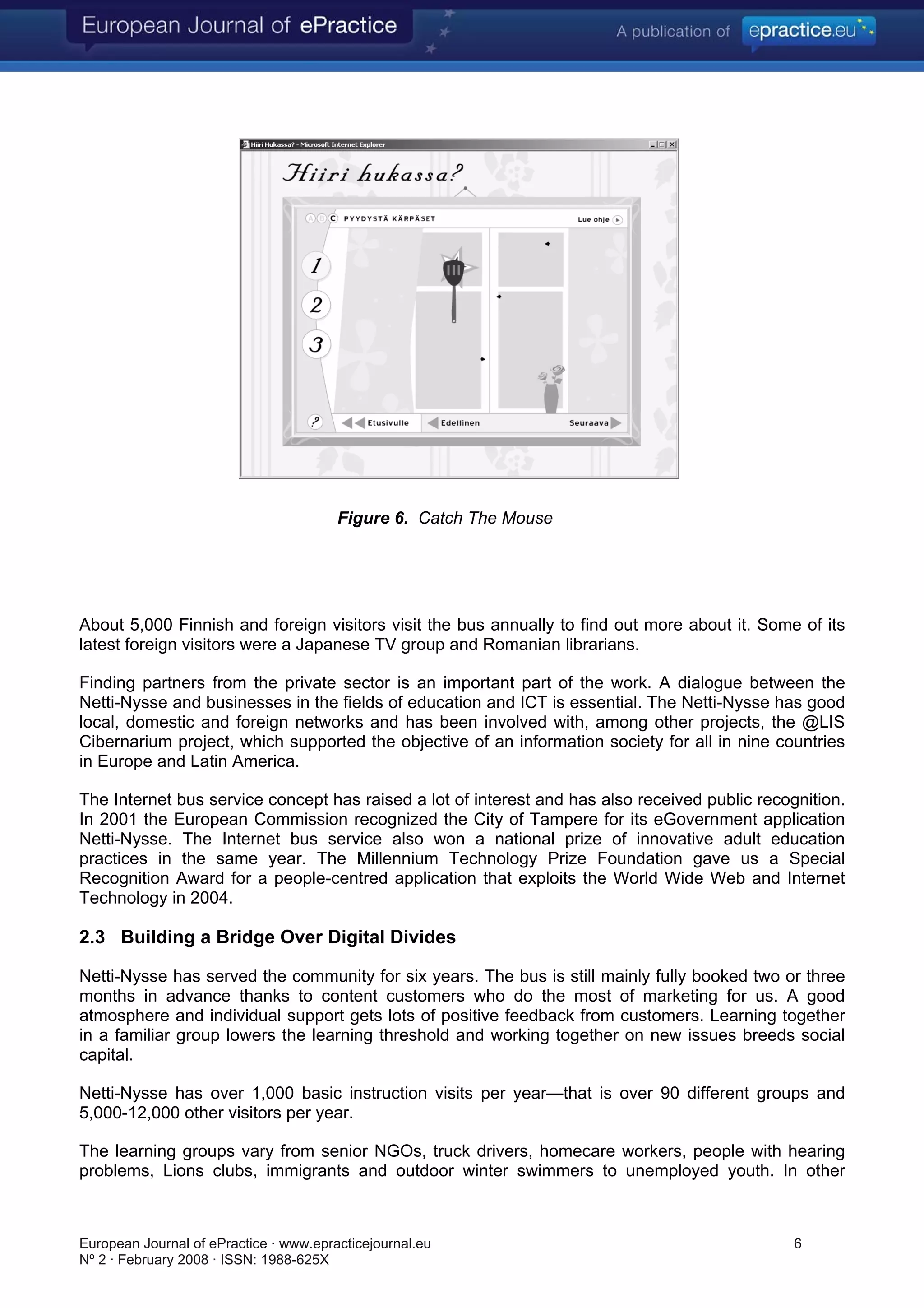 Surfing, creating and networking: Tampere City Library drives into the Information Society