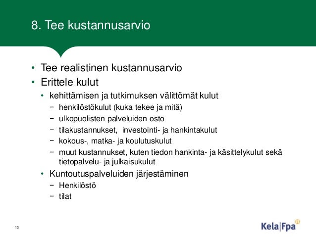 Projektin arviointisuunnitelma