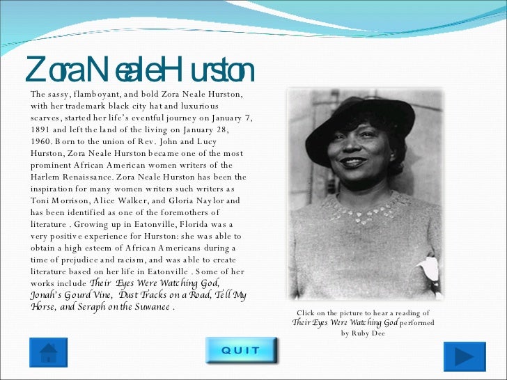 harlem renaissance zora neale hurston famous works