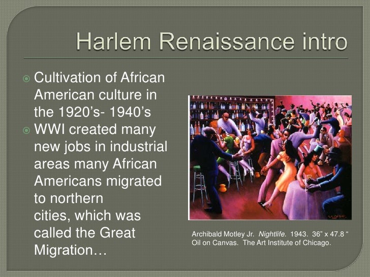Harlem RenaissanceHarlem Renaissance