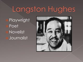  Playwright
 Poet
 Novelist
 Journalist

 