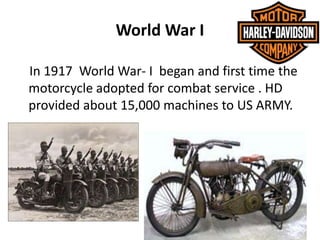 harley davidson world war 1