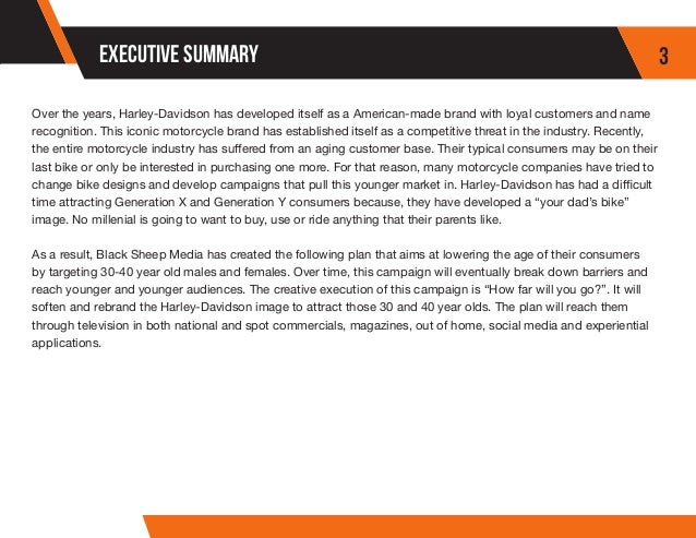 Harley Davidson Media Plan