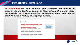 ESTRATEGIAS - SUMILLADO
 