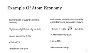 transition from conventional to green chemistry | PPTX