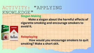 HARMFUL EFFECT OF CIGARETTE POWERPOINT PRESENTATION PPTX