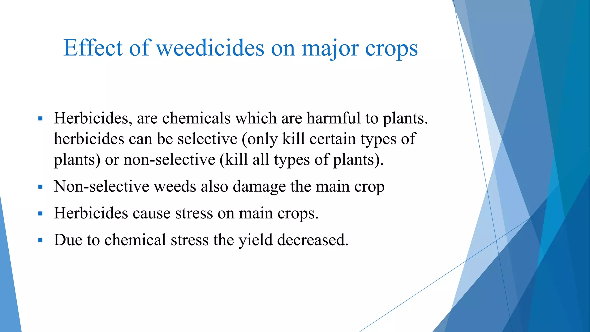 Weedicides Types Harmful effects of weedicide | PPTX