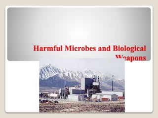 Harmful Microbes and Biological
Weapons
NEETHU ASOKAN
 