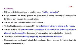 Nitrate Rumen Harmful natural constituents and common adulterants | PDF